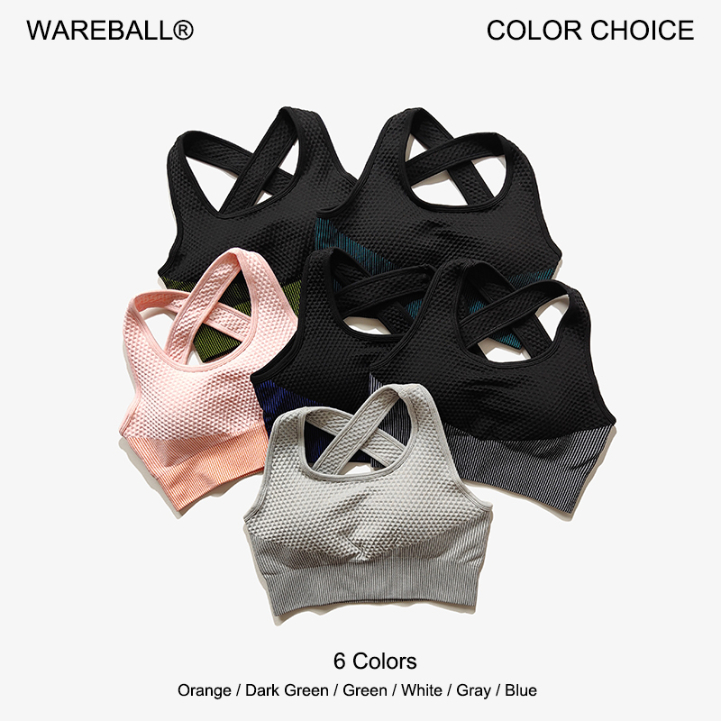 Sports Bra High Impact - WAREBALL 6 couleurs Yoga Sport soutien-gorge