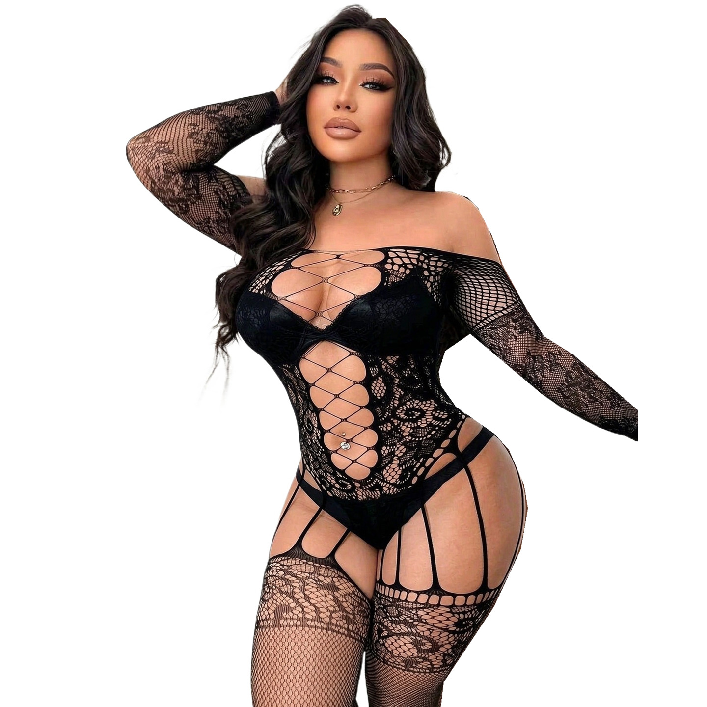 Bodystocking Fishnet - Bodysuits en résille intégrale, bas de