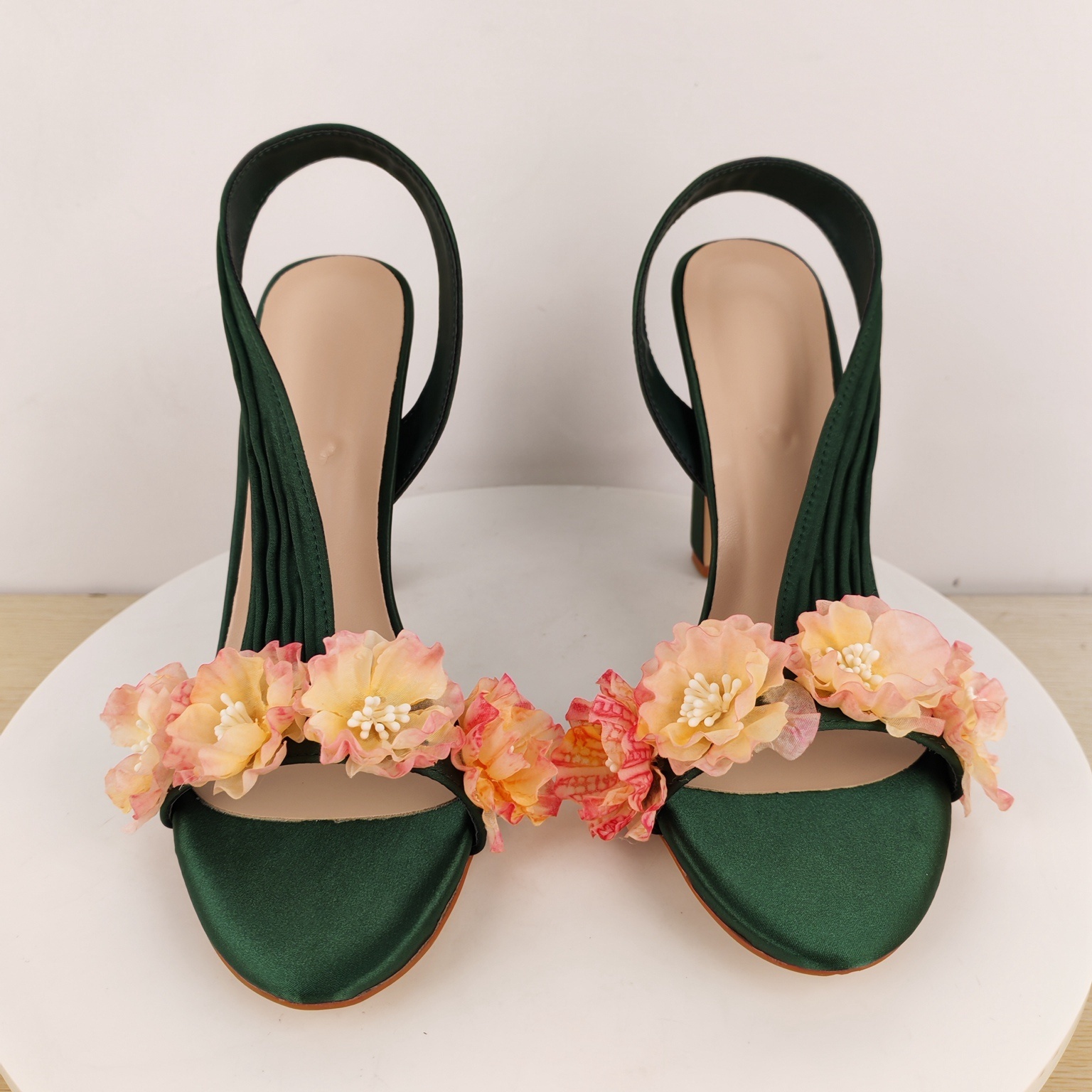 Sandales à talons carrés pour  - Slip Dress Satin avis et prix