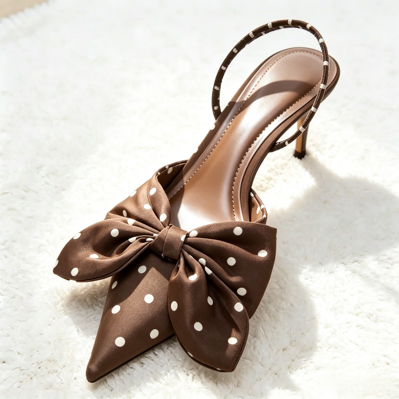 Escarpins de marque marron à p - Slip Dress Satin avis et prix